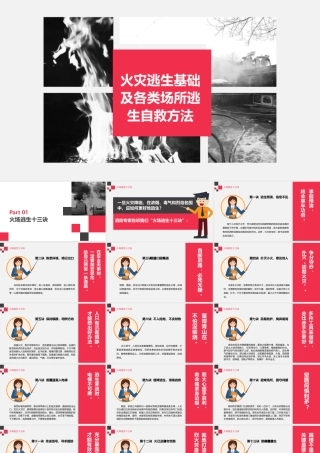 火灾逃生基础及各类场所逃生自救方法