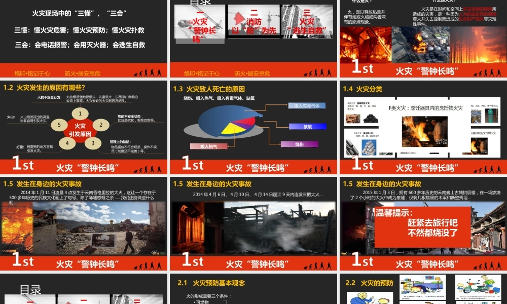火灾消防逃生知识