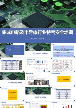 集成电路及半导体行业特气安全培训