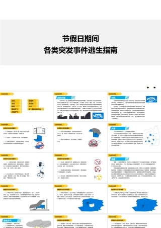 节假日期间各类突发事件逃生指南