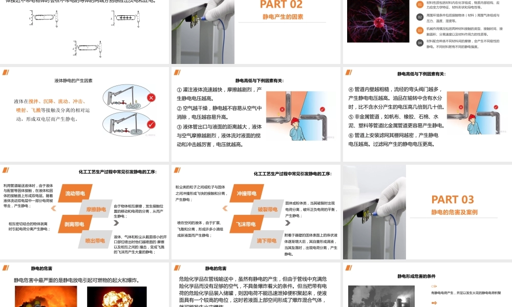 静电的危害及预防措施