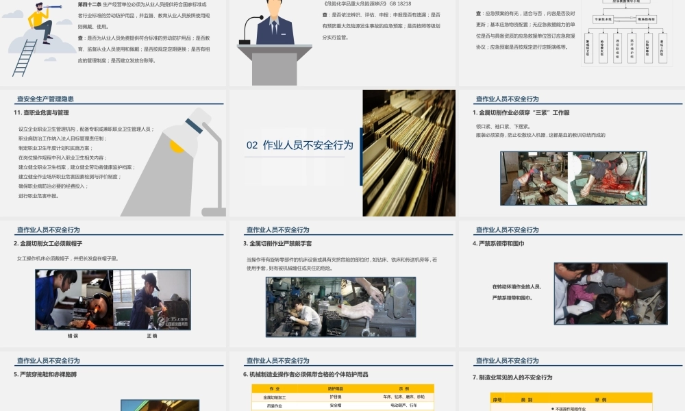 企业安全检查重点内容培训
