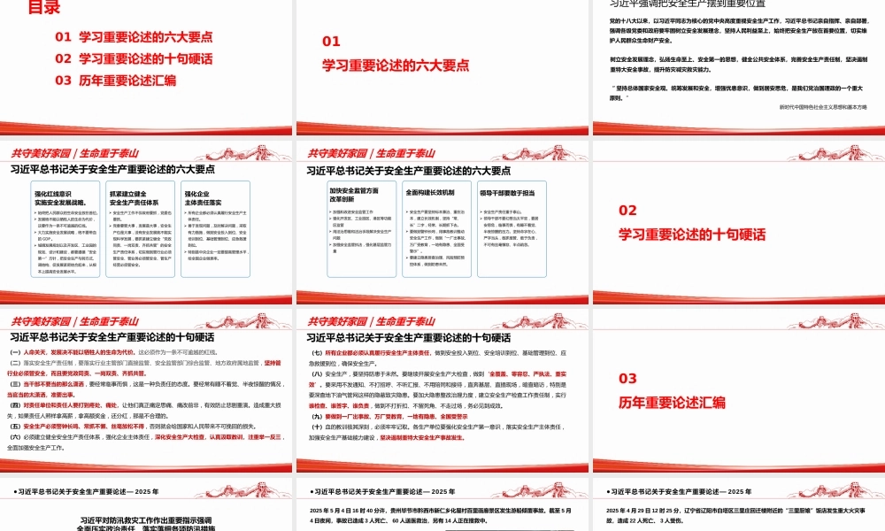 深入学习关于安全生产应急管理重要论述汇编（2025年8月最新图文版）