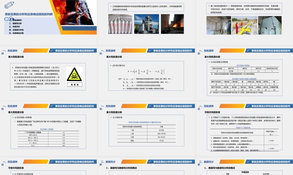 事故应急救援与处置培训精品课件
