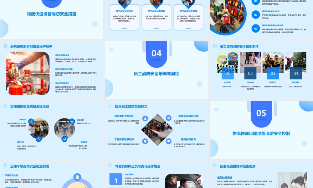 物流快递行业消防安全培训课件