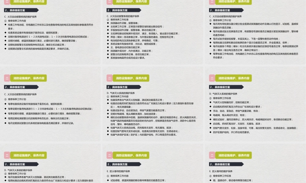 物业公司消防维保方案