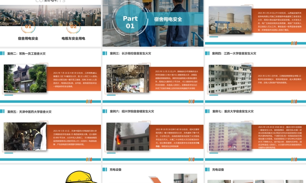 员工宿舍用电安全及电动车安全注意事项培训