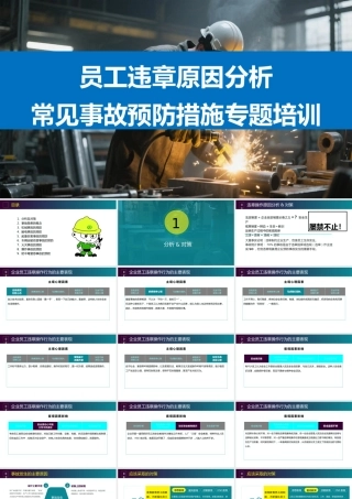 员工违章原因分析及常见事故预防措施专题培训