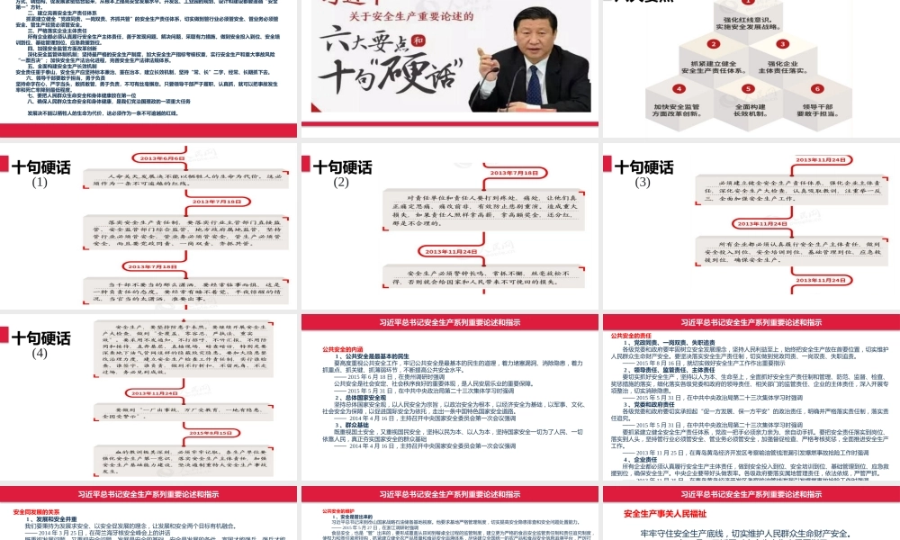 -总书记关于安全生产工作重要论述摘编(1)