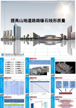 【QC】提高山地道路路缘石线形质量ppt（42页）