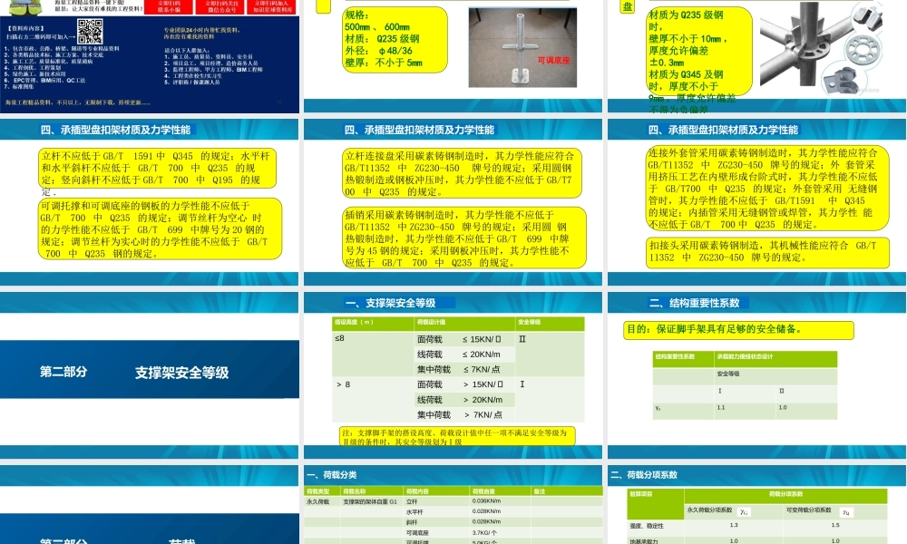 承插型盘扣式支模脚手架培训2024年ppt（73页）