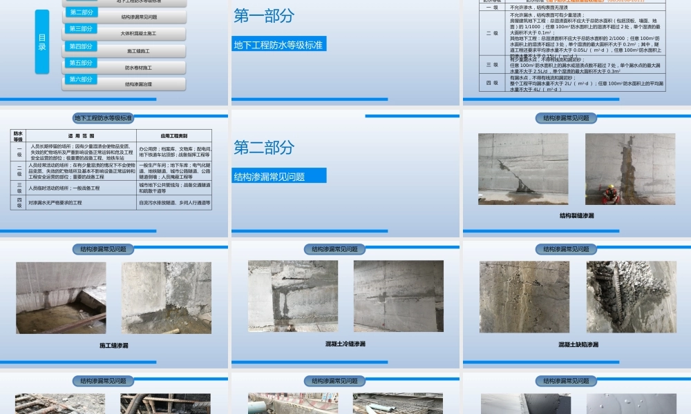 地铁车站防水施工质量培训ppt(61页)