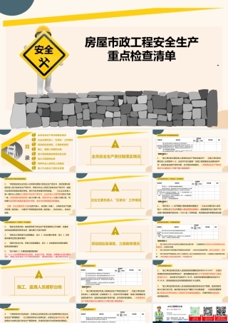 房屋市政工程安全生产重点检查清单2025ppt（60页）