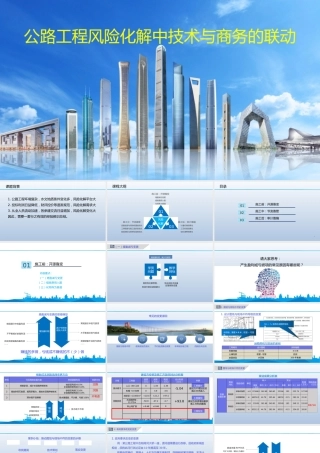 公路工程风险化解中技术与商务的联动ppt（66页）