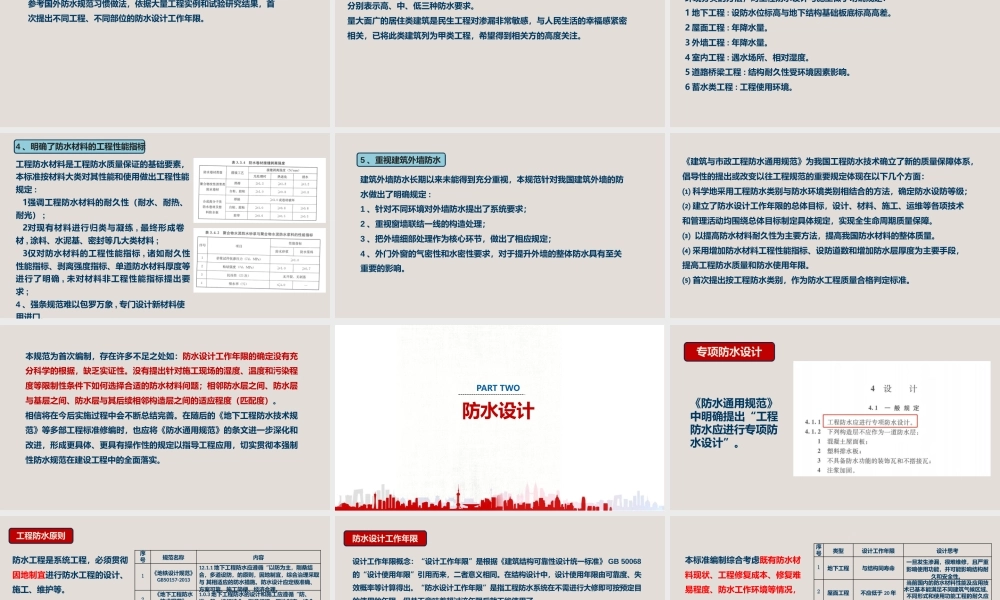 建筑与市政工程防水通用规范重点内容解读与分享2025年(44页)