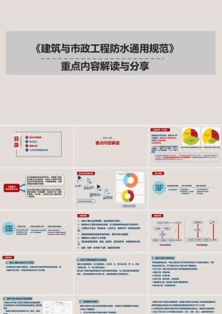 建筑与市政工程防水通用规范重点内容解读与分享2025年（44页）