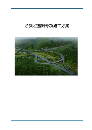桥梁桩基础专项施工方案2020年word（75页）