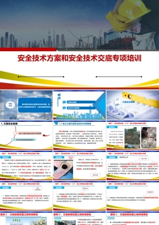施工安全技术方案和安全技术交底专项培训ppt（155页）