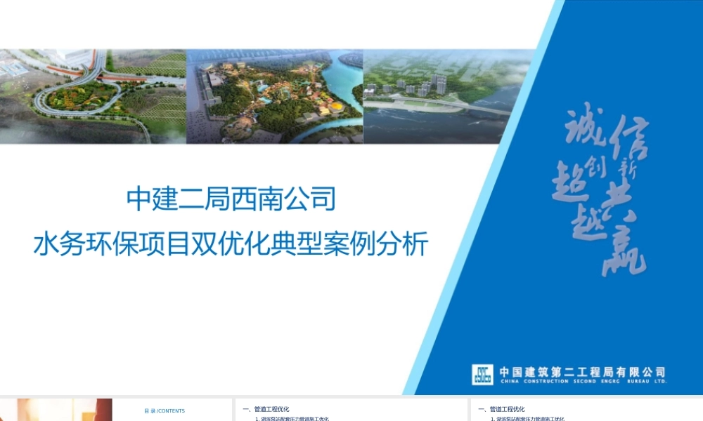 水务环保项目双优化典型案例分析ppt（40页）