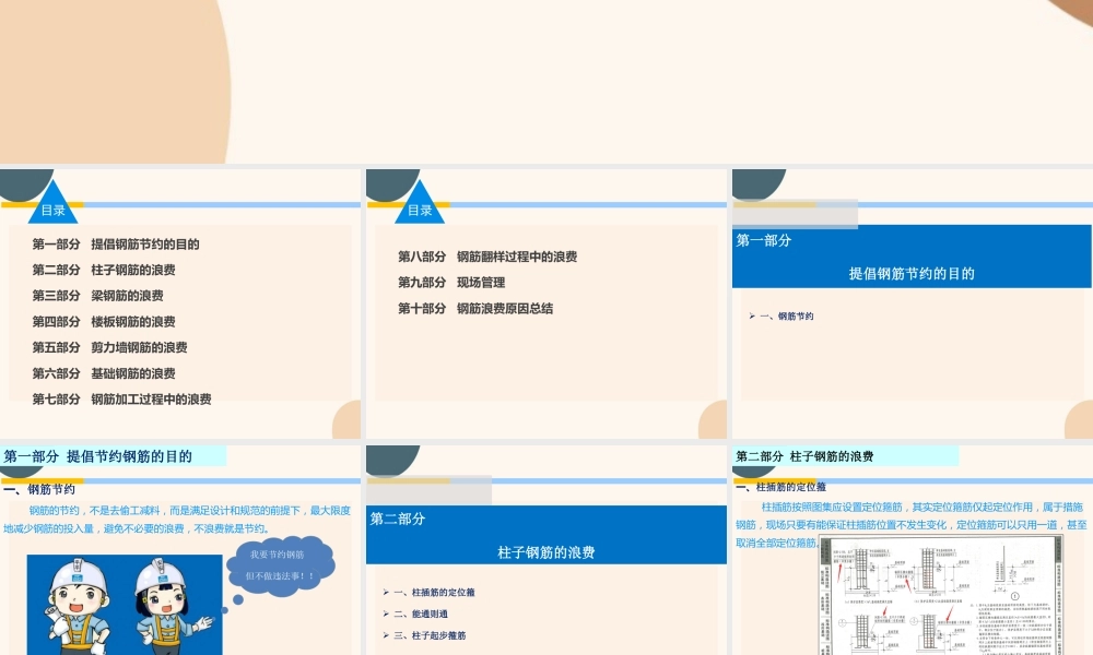 现场钢筋浪费点把控2022ppt（45页）