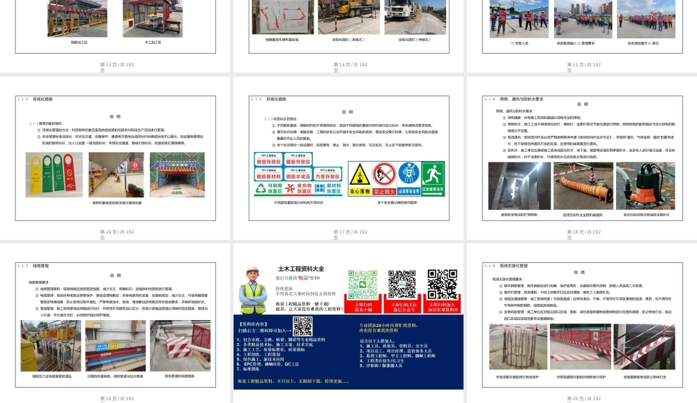 项目建设安全文明标准化手册2023年版ppt(193页)