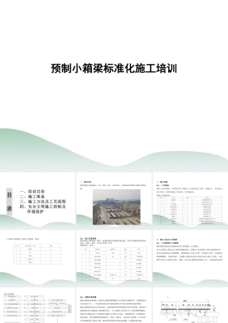 预制小箱梁标准化施工培训ppt（39页）