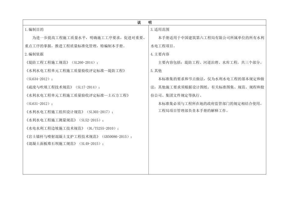 质量标准化管理手册——水利水电分册2022版(70页)_第3页