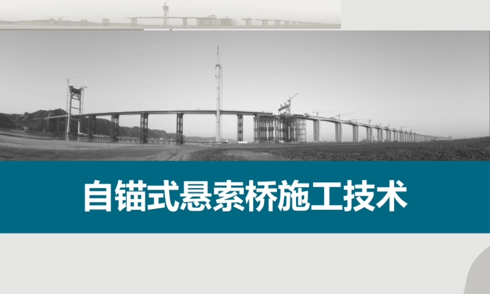 自锚式悬索桥施工技术PPT（202页）