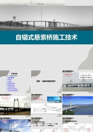 自锚式悬索桥施工技术PPT（202页）