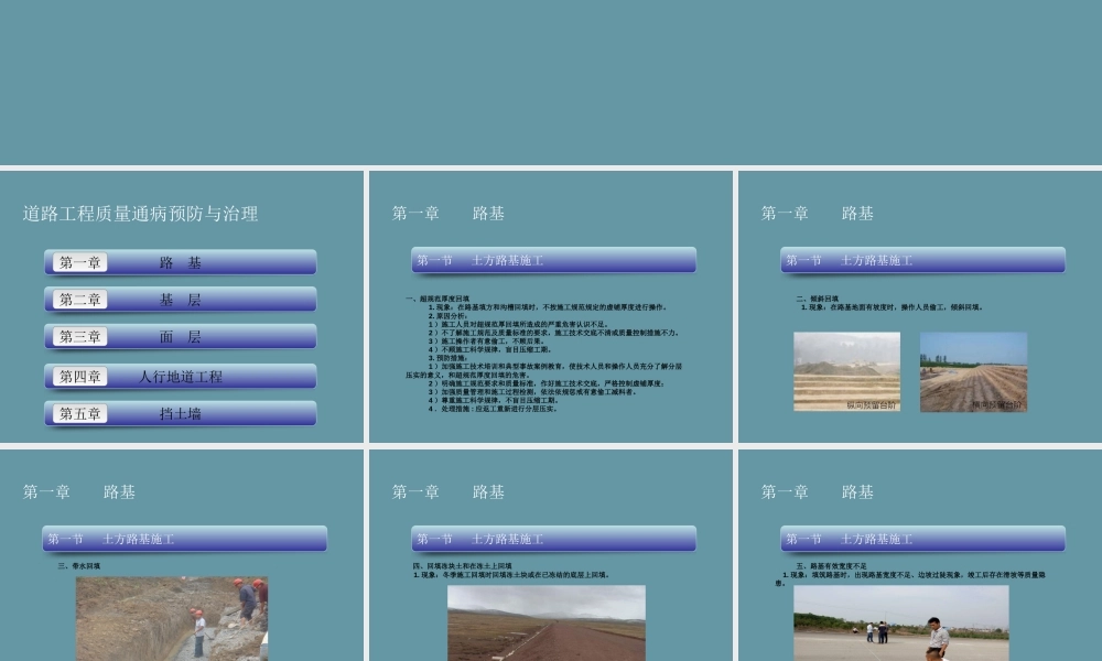 道路工程质量通病预防与治理讲解（116页）