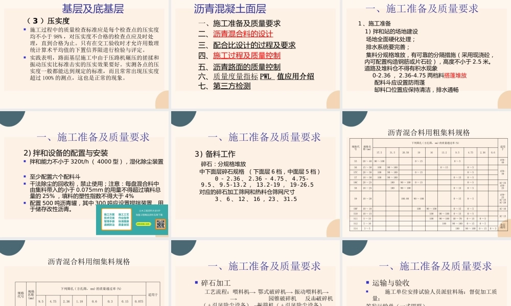 高速公路路面施工技术与质量控制（87页）
