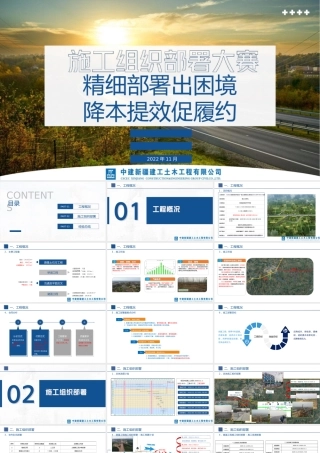 公路总承包项目施工组织部署2022年ppt（31页）