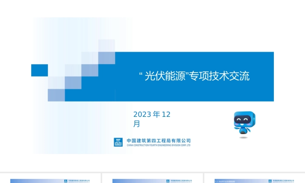光伏能源专项技术交流2024年ppt(65页)