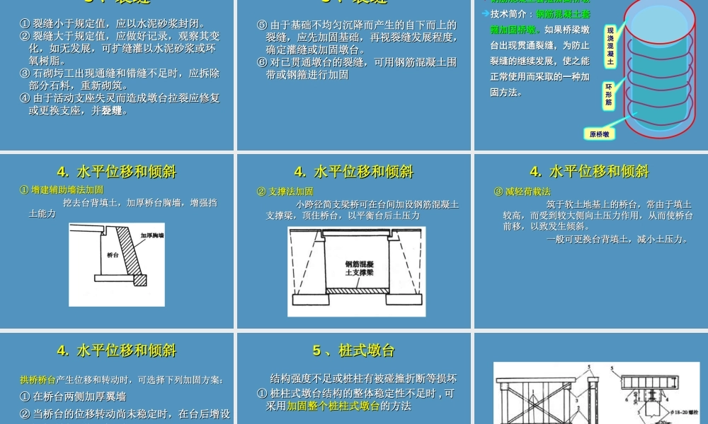 桥梁墩台基础与涵洞的养护维修要点PPT（92页）