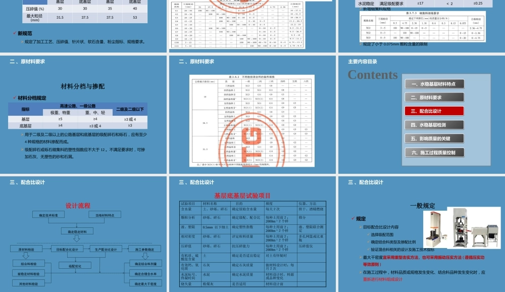 水泥稳定碎石基层试验检测技术PPT（110页）