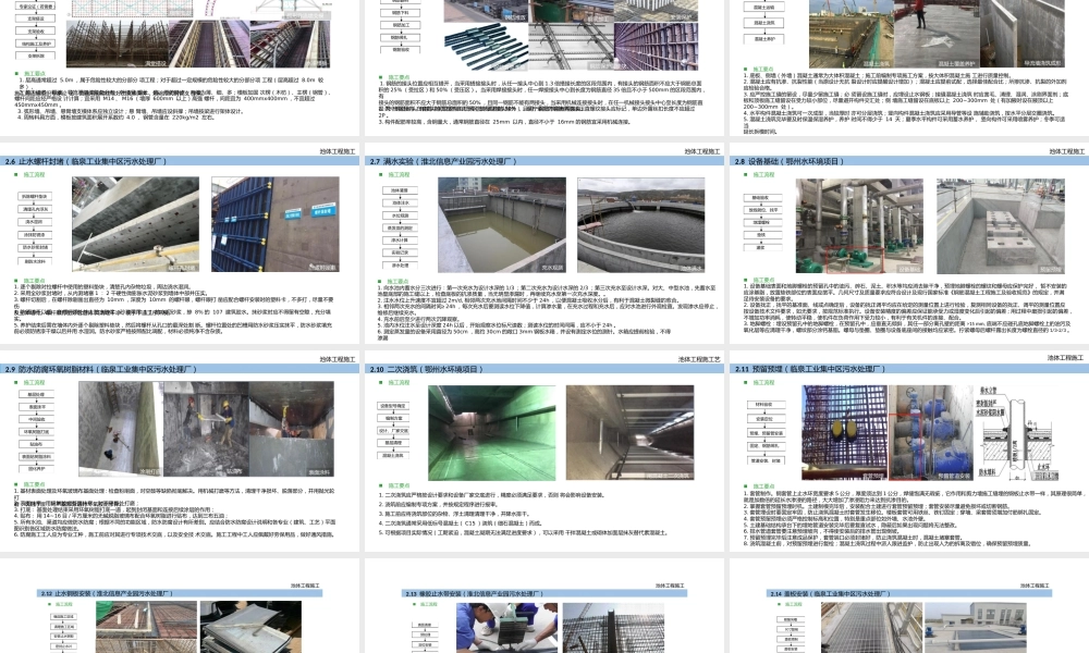 污水处理厂工程施工工艺图册ppt（45页）
