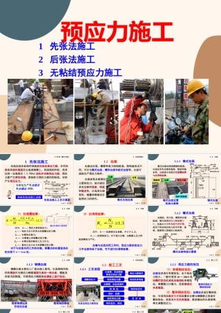 预应力工程之预应力施工施工培训讲义PPT （67页）