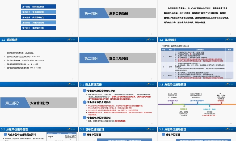 园林、市政安全管理工作指引2021ppt（55页）