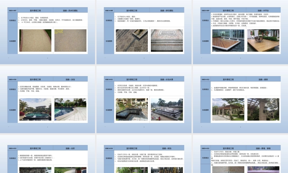 住宅室外景观工程交付标准图集ppt（49页）