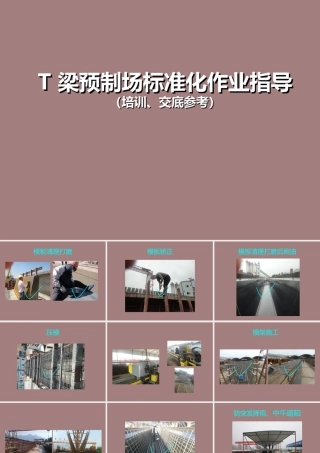 T梁预制场标准化作业指导ppt（87页）