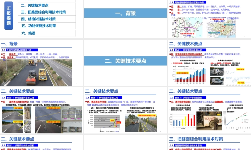 道路升级改造旧路面综合利用与结构补强2021ppt(31页)
