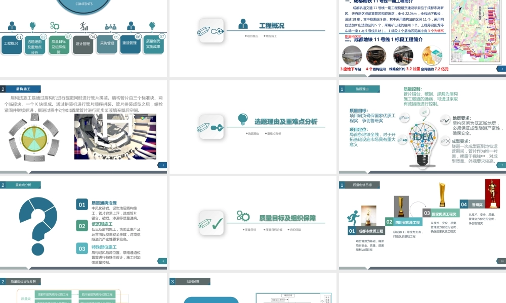 盾构施工管片成型质量创优策划ppt（44页）