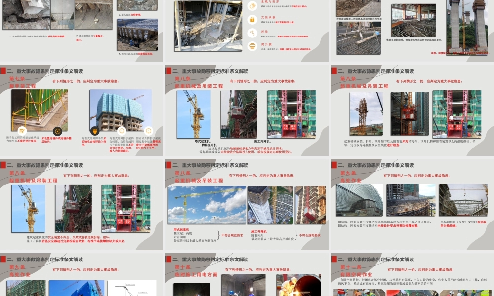 房屋市政工程生产安全重大事故隐患判定标准解读ppt2022版（41页）