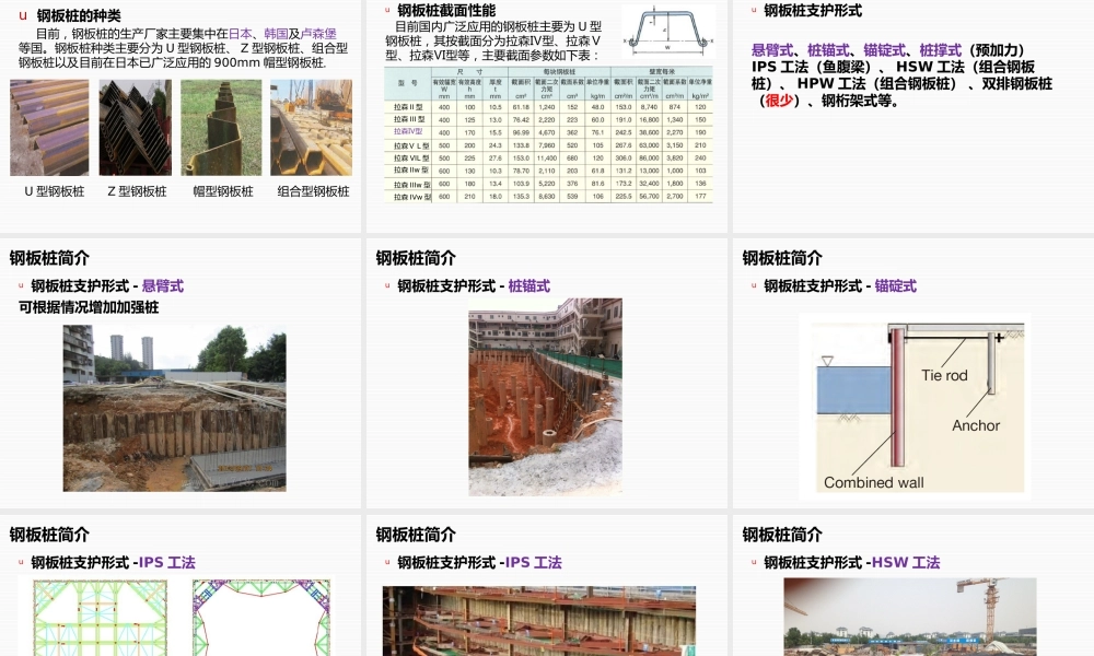 钢板桩那点事ppt(82页)