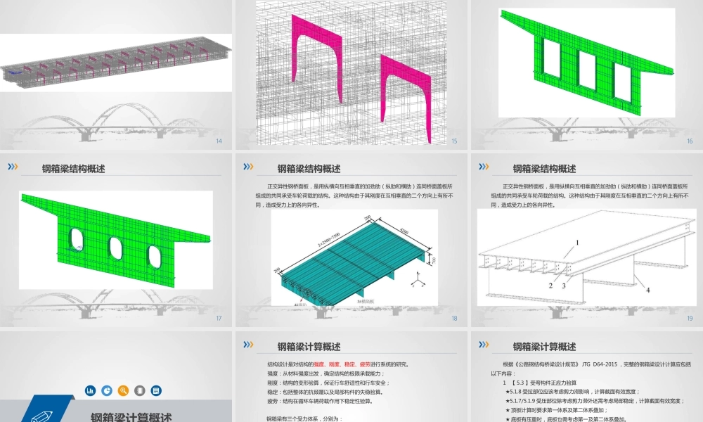 钢箱梁计算分析与案例详解2021ppt（148页）