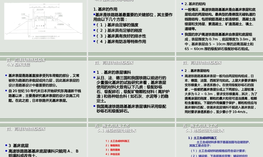 高速铁路路基施工方法及工艺ppt（125页）
