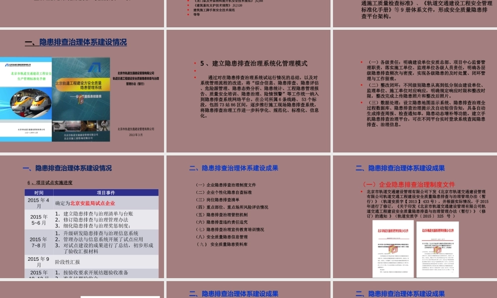 轨道工程隐患排查治理管理图表丰富ppt（52页）