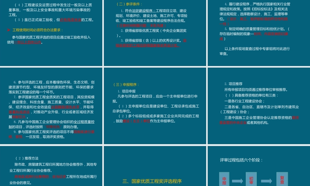 国家优质工程奖复查要点(水运专业)ppt(149页)