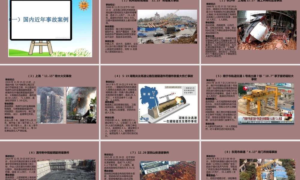 基础设施安全事故案例及安全防护要点培训ppt（88页）