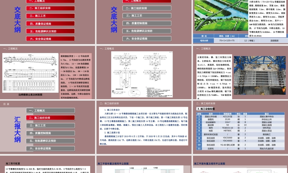 某大桥挂篮施工汇报2020ppt（86页）